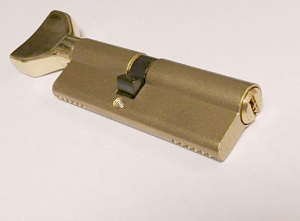Цилиндр с 5-ю перфо ключами 105 мм (к поворотнику 50х55) латунь