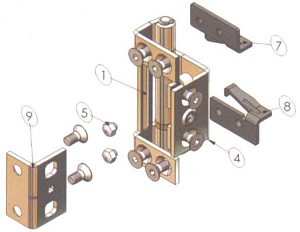 Петля скрытая на металл SPEV250, шт