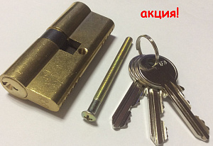 Цилиндр 3 англ. ключа  30х30 латунь F20930307N